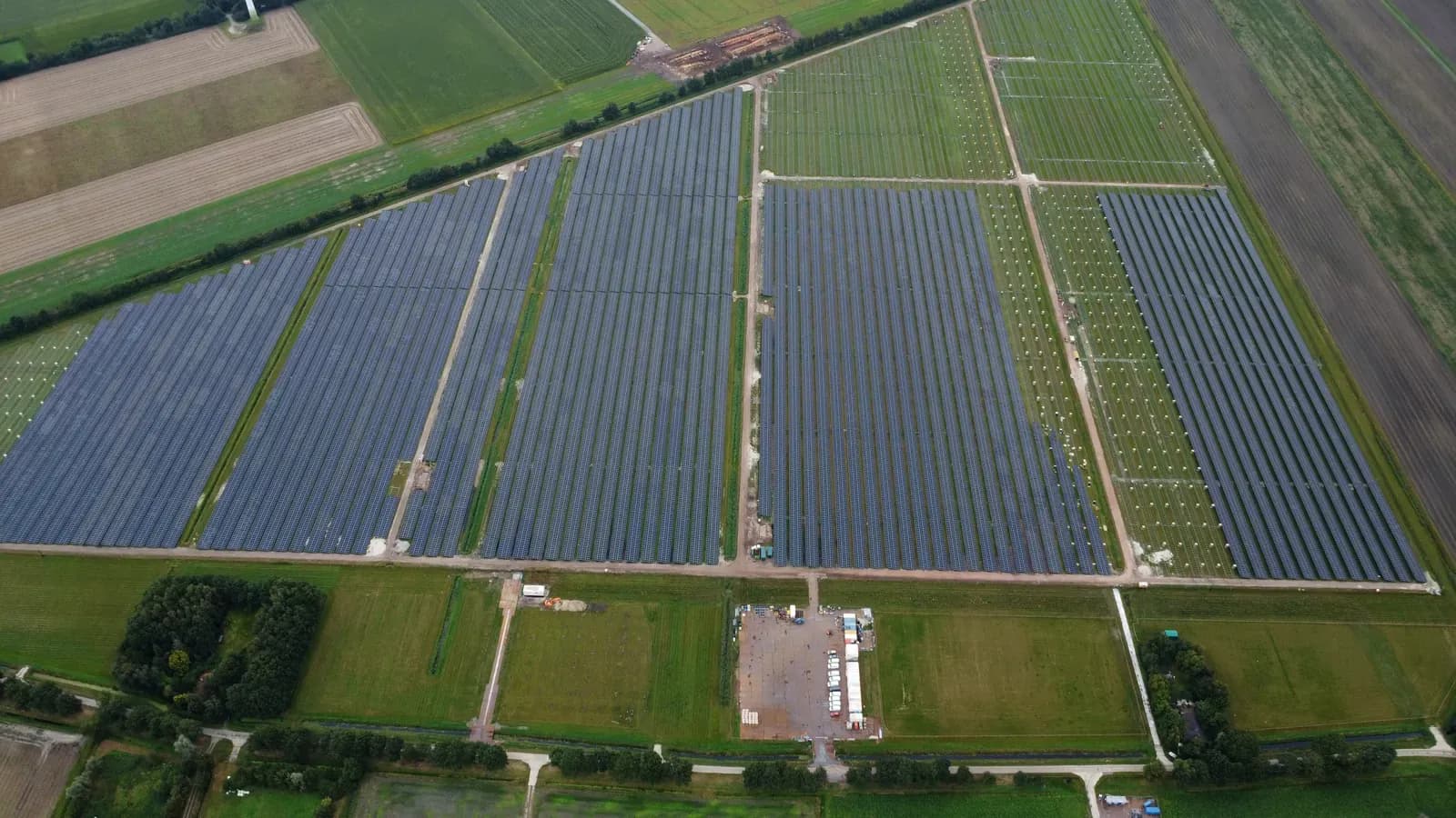 Vista aerea del parco di Bellingwolde, settembre 2025
