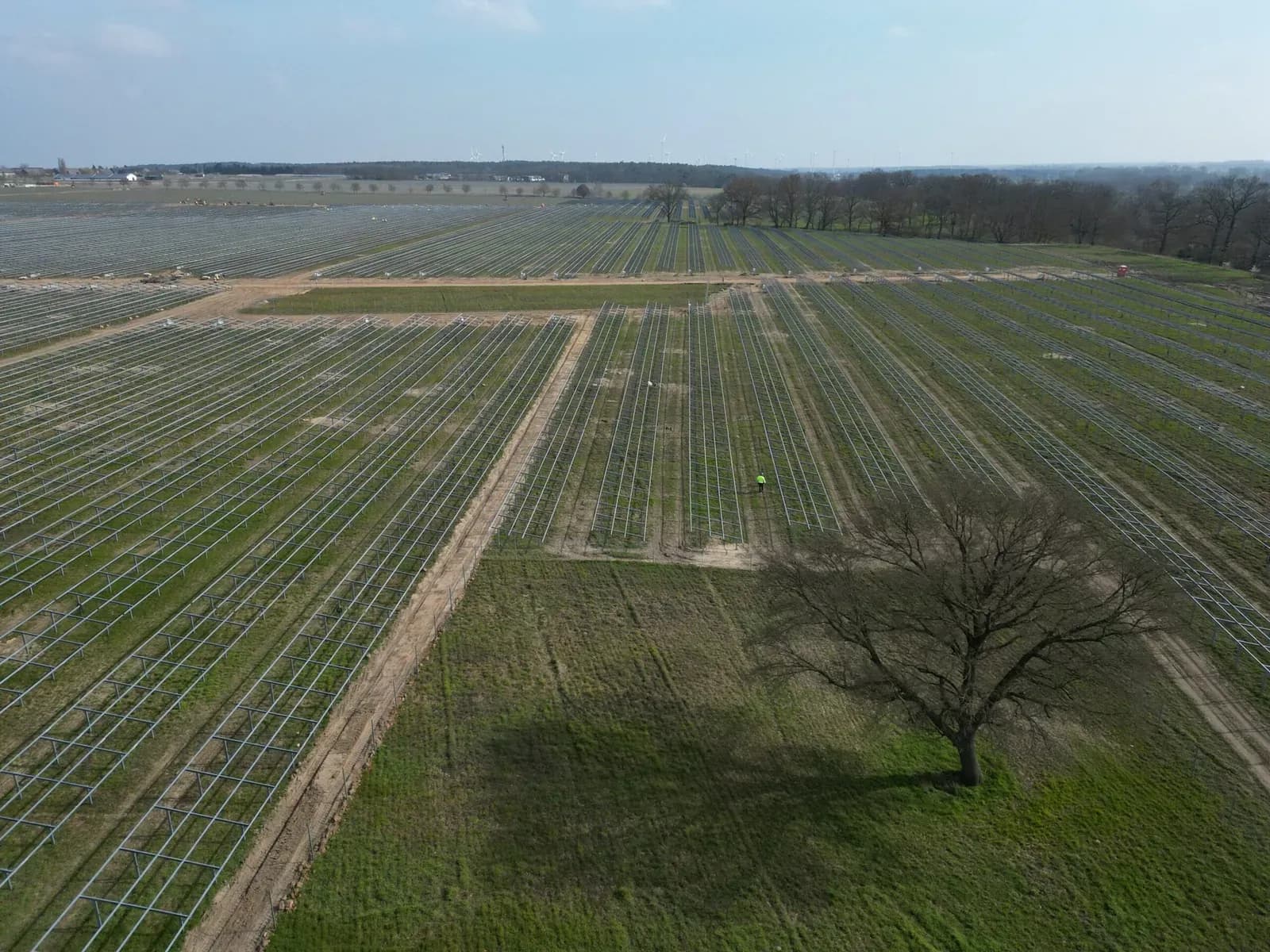 Il campo di Schönermark durante la preparazione delle aree